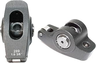 PRW Rocker Arm, Pro Billet, 3/8 in Stud Mount, 1.60 Ratio, Full Roller, Aluminum, Black Anodized