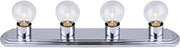 Canarm IVLBS14 CH 4 Light strip 60W type G Chrome