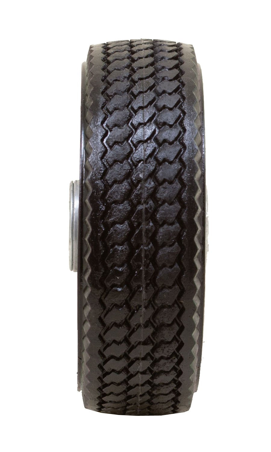 6x2" Flat Free by Marathon – 6 x 2", powder-coated steel, Gray Rim, Model 33101