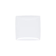 Classic white melamine dinnerware collection 7 1/4" square plate by Thunder Group – Large, Melamine, White, Model 29007WT