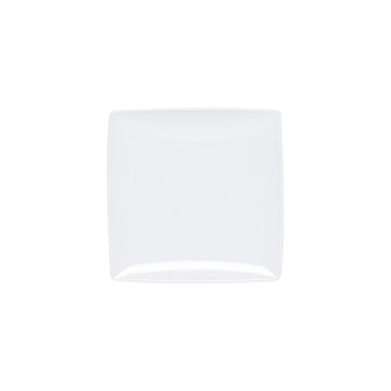 Classic white melamine dinnerware collection 7 1/4" square plate by Thunder Group – Large, Melamine, White, Model 29007WT