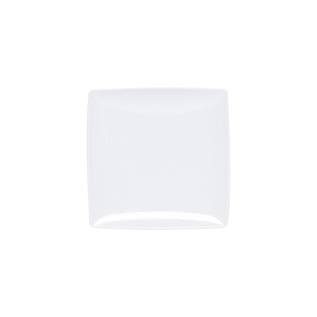 Classic white melamine dinnerware collection 12" square plate by Thunder Group – Large, Melamine, White, Model 29012WT