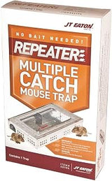 JT Eaton Animal Trap - Multiple Catch Repeater Mouse Trap for Mice - 1 Pack - Metal