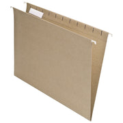 EarthWise by 100% Recycled Hanging Folders by Pendaflex – Letter, Pressboard, Natural, Pack of 25, Model 74542