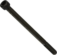 Steel Socket Cap Screw, Black Oxide, Plain Finish, Internal Hex Drive, Meets DIN 912, 12mm Length, Fully Threaded, M5-0.8 Metric Coarse Threads (Pack of 100)