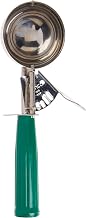 Winco Size 12 Cream Plastic Ice Cream Disher with Handle