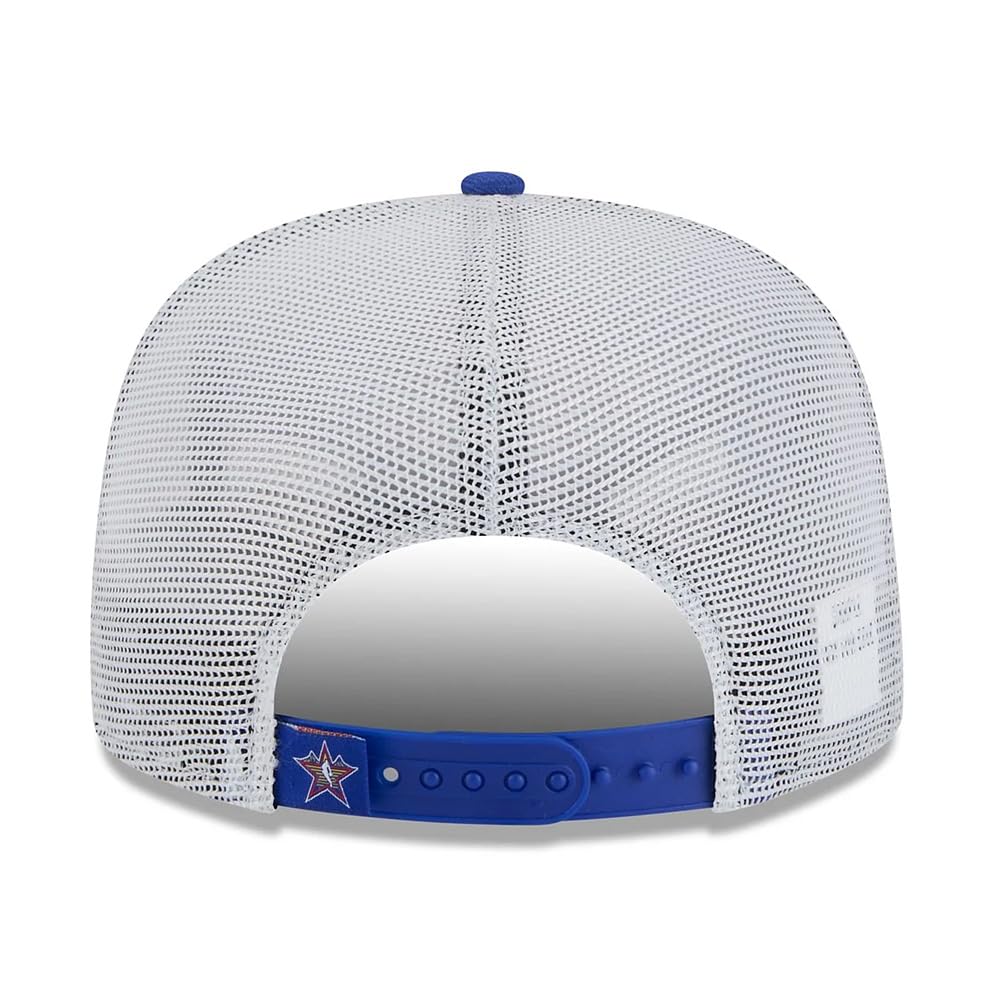 SF San Francisco Bay 9FIFTY A-Frame 2025 All-Star Game Golden Gate Snapback Cap by New Era – Cotton, Polyester, White, Royal, Model 60652368