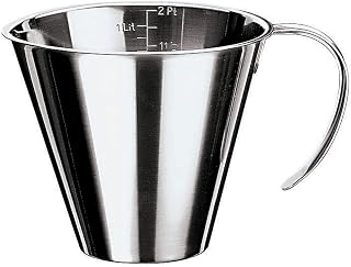 PADERNO World Cuisine 6-1/8-Inch Diameter Stackable Stainless Steel Measuring Jug