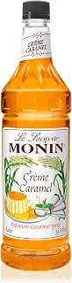 Monin Flavored Syrup, Crème Caramel, 33.8-Ounce Plastic Bottle (1 Liter)