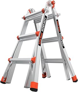 Little Giant Super Duty, 14 ft Multi-Position Ladder, 10401 | Aluminum Multi-Position Ladder, Type IAA 375 lbs. Weight Rating