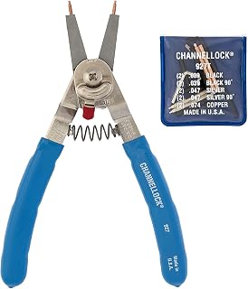 Channellock Snap Ring Pliers 927 - Internal/External Retaining, Lock Ring Pliers - 8 In.