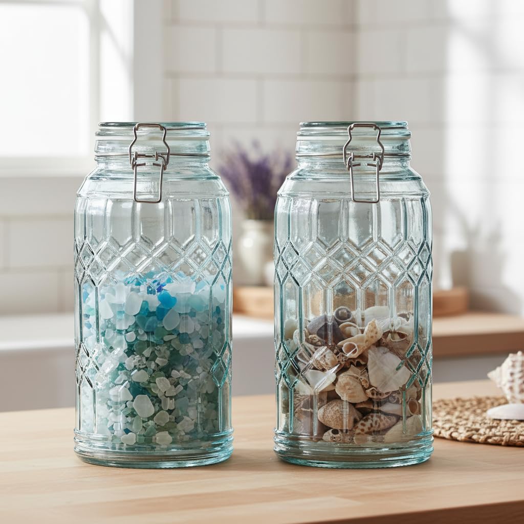 10 Strawberry Street Blush / Large, Set of 2 / 91.0 fluid_ounces Food Jars & Canisters