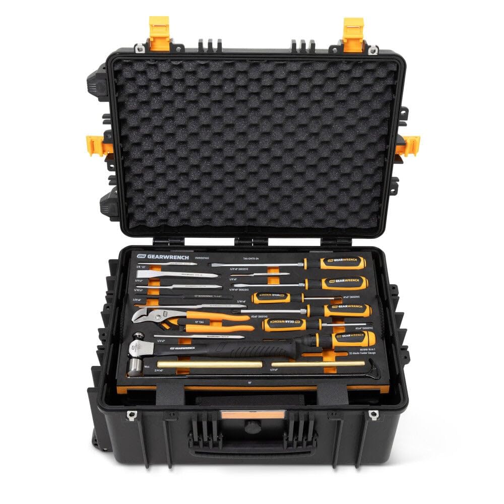 185 Piece GMTK Tool Kit in Foam w/Tool Carrier by GEARWRENCH – Chrome Vanadium Steel, Chrome, Model GWGMTK185