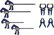 IRWIN QUICK-GRIP Clamps for Woodworking, Quick Release Triggers, 6 Inch, 8 Piece Set (IRHT83220)