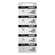 5 321 Watch Batteries SR616SW Battery Cell (5 Batteries Per Pack) by Energizer – 5 Count (Pack of 1), White, Pack of 5, Model 53149348