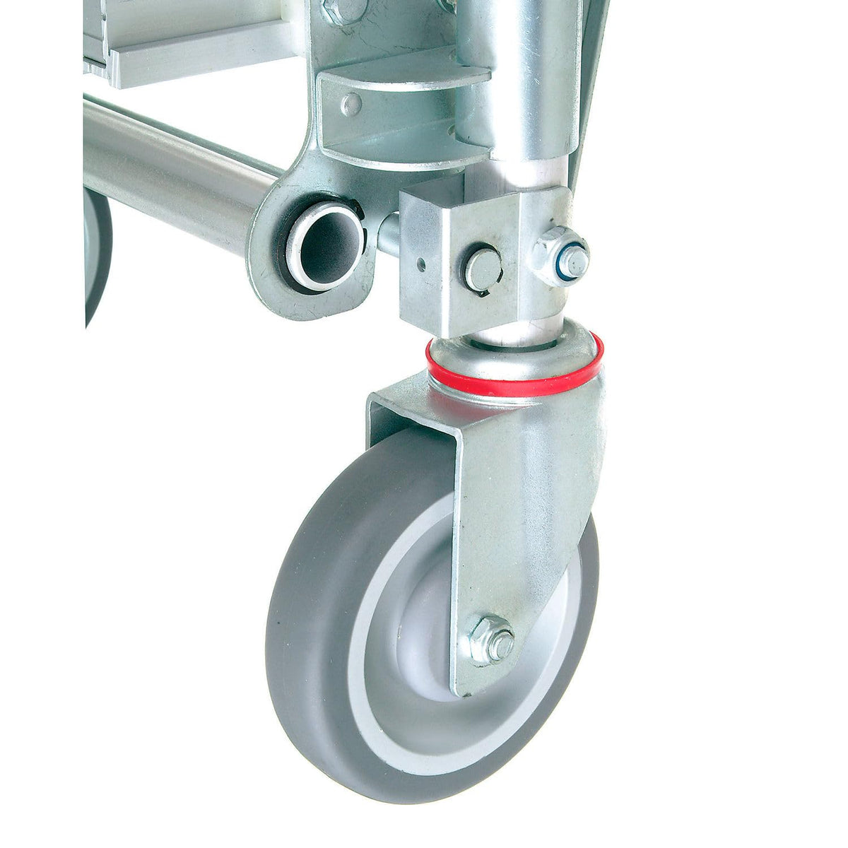Aluminum 2-in-1 Convertible Hand Truck with Pneumatic Wheels - Senior by Global Industrial – 19"L x 63"W x 9"H, Aluminum, Gray, Model 241666