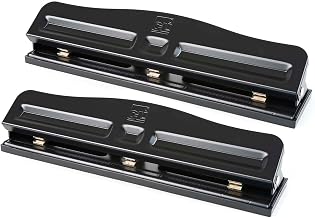 CLI CHL033-2 3 Hole Paper Punch Adjustable, 2/Pack