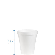 DART White / 6.0 ounces / 25 Count (Pack of 40) Cups