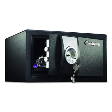 Black Security Safe with Key Lock for Home by SentrySafe – 0.35 Cubic Feet, 0.35 cubic_feet, Alloy Steel, Black, Model X031