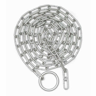 10'L Wheel & Tire Chock Security Chain by Global Industrial – 120"L x 7.2"W x 1.5"H, Alloy Steel, Silver, Model 500050