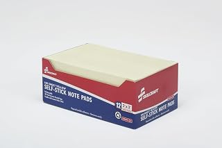 AbilityOne NSN2074356 - Self-Stick Note Pad - Yellow - Plain - 2" x 3"