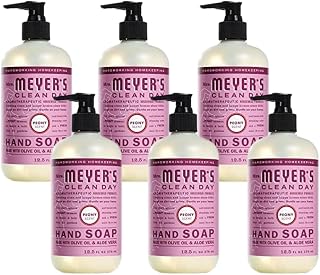 Mrs. MEYER'S Clean Day Hand Soap Peony, 12.5 Fl Oz (Pack of 6)