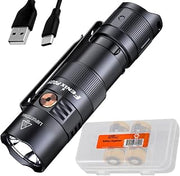 Fenix PD25R 800 Lumen USB Rechargeable EDC Flashlight with 2X ARB-L16 and LumenTac Organizer