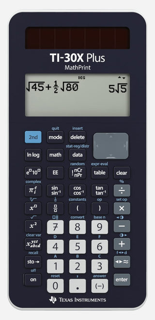 SCHULRECHNER TI-30X Plus MATHPRINT by Texas Instruments – Taschenrechner, Plastic, black, Model TI-30XPLMP