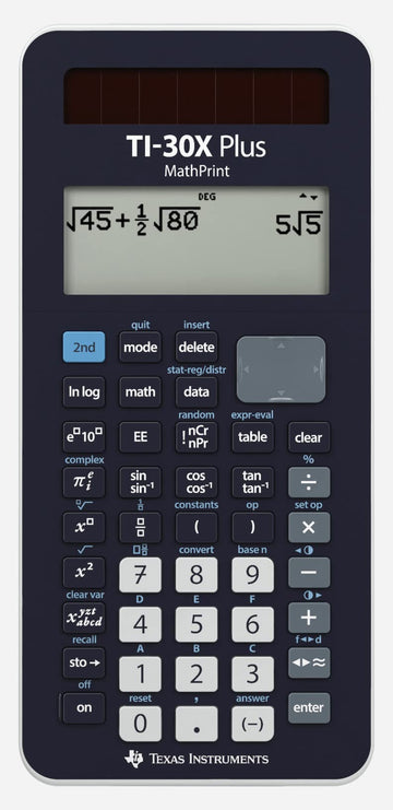 SCHULRECHNER TI-30X Plus MATHPRINT by Texas Instruments – Taschenrechner, Plastic, black, Model TI-30XPLMP