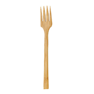 Natural Bamboo Forks (Case of 250), PacknWood - Individually Packaged Wooden Utensils (6.3" Long) 210CVBA171
