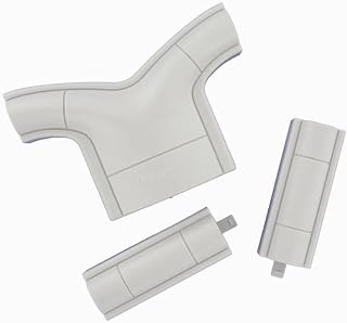 Westinghouse T39710 Easy Tunnel 3-Pack Cable Organizer Kit, Grey