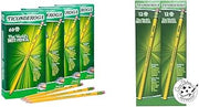 Ticonderoga Wood-Cased Pencils, Pre-Sharpened, 2 HB Soft, Yellow (240 Count) and Unsharpened (96 Count)