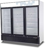 Migali 82 in. 72.0 cu. ft. Competitor Series Refrigerator Merchandiser, White & Black