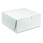 SOUTHERN CHAMPION TRAY 9" L x 9" W x 4" H / Paperboard / White Bakery Take Out Containers