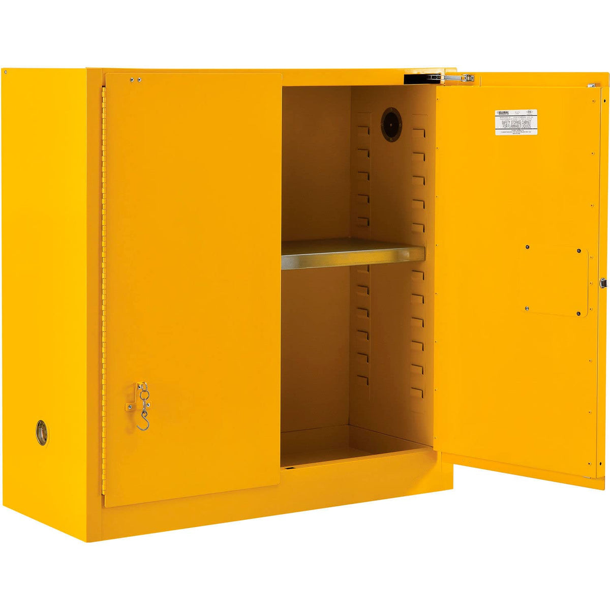 Flammable Cabinet by Global Industrial – Alloy Steel, Yellow, Model 316094