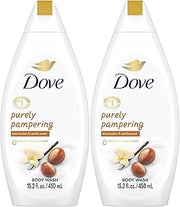 Dove Body Wash 2-Pack – Purely Pampering, Shea Butter & Warm Vanilla for Softer, Smoother Skin, 15.2 Oz Ea