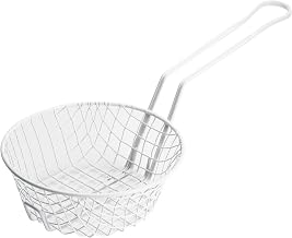 Winco 8" White Plastic Breading Basket - Coating