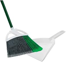 Libman Commercial 248 Large Precision Angle Broom with Dust Pan, 13" Wide, Steel Handle (Pack of 4)