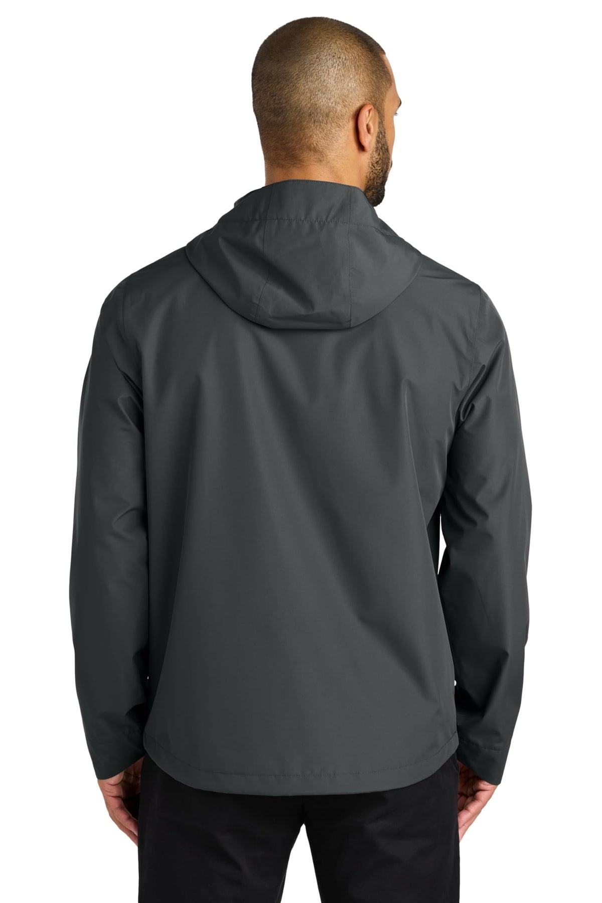 Men's Rain Jacket by Port Authority – 4X-Large, Polyester Blend, Grey Steel, Model J714