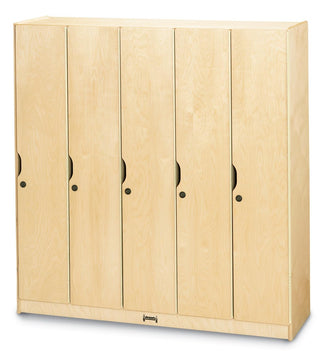 5 Section Lockers with Doors by Jonti-Craft – 50.5" X 48" X 15.5", Other, Natural, Model 2621JC