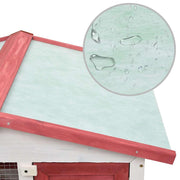 vidaXL Red / 37.0"L x 23.6"W x 38.6"H / Abstract Outdoor Pens & Hutches