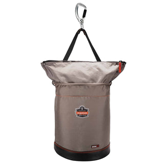 Arsenal 5976 XL Nylon Hoist Bucket Tool Bag - Swiveling Carabiner by Ergodyne – X-Large, 45.0 kilograms, Nylon, Gray, Model 15976