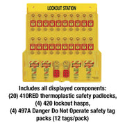 Master Lock Includes 20 Zenex Padlocks / Yellow / Modern Keyed Padlocks