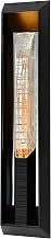 CWI Lighting Petra Integrated LED 29in Sand Black Outdoor Wall Light with Handcrafted Glass for Garage Door, Front Porch, Entryway