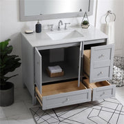 Elegant Decor 42" - Single / Grey / Traditional Bathroom Vanities