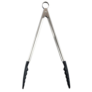 Silicone Tong 12" Black by Cuisipro – 12", Stainless Steel, Black, Model 1461