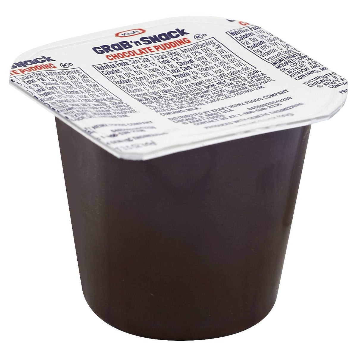 Handi Snacks Chocolate Pudding 4 Pack by Kraft – Pack of 12