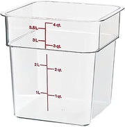 Cambro 4SFSCW135 CamSquare Polycarbonate Square Food Storage container