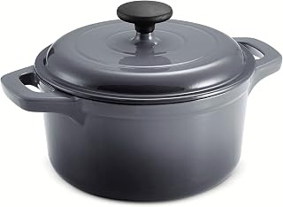 Tramontina Enameled Cast-Iron Dutch Oven 3.5 Qt (Gray), 80131/638DS