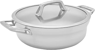 ZWILLING Motion Stainless Steel 4-qt Stainless Steel Chef's Pan with Lid